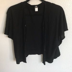 Black cardigan